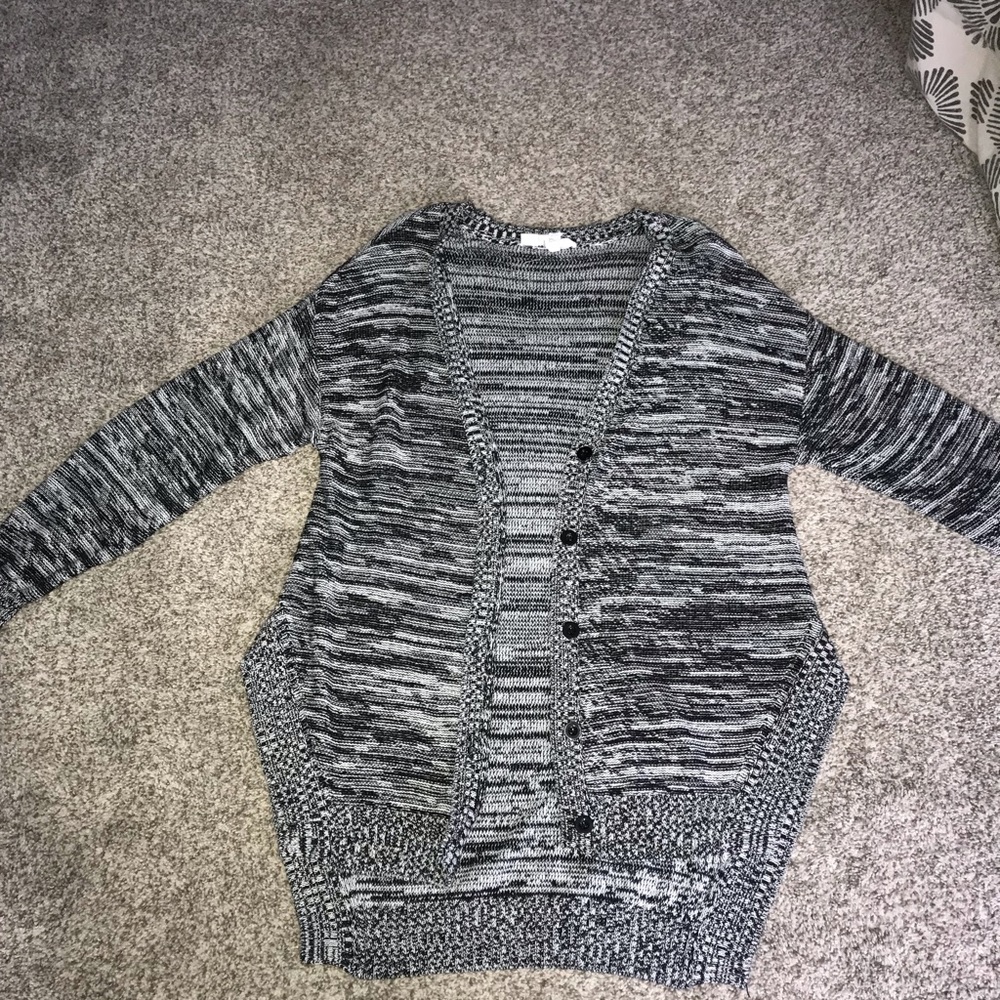 Black and white cardigan